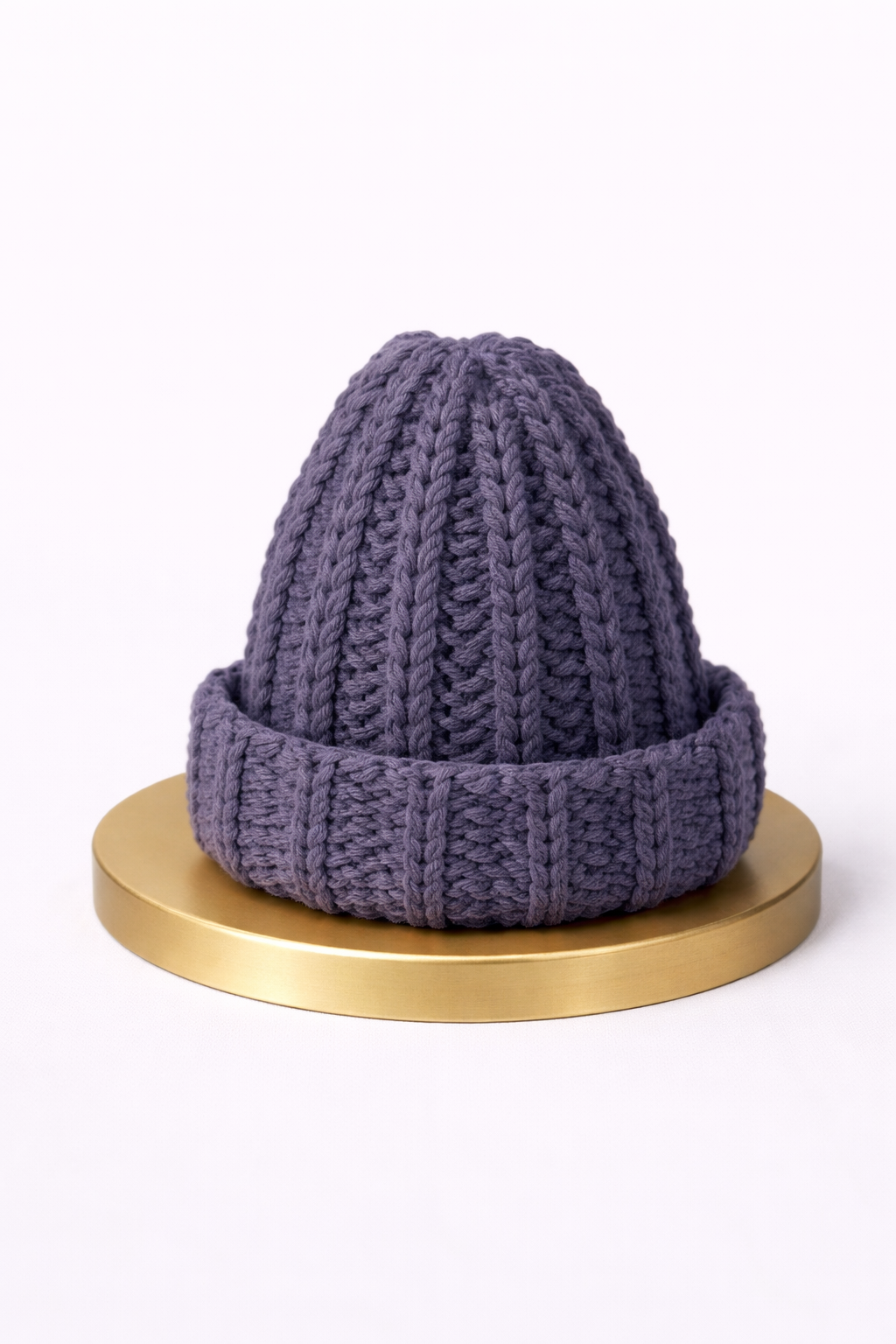 bonnet violet sans pompon
