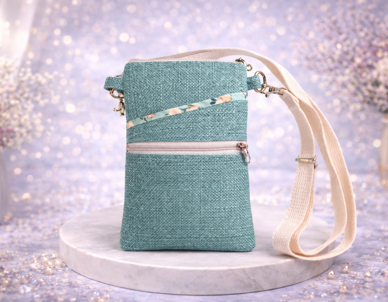 sac bandouliere vert d'eau 2