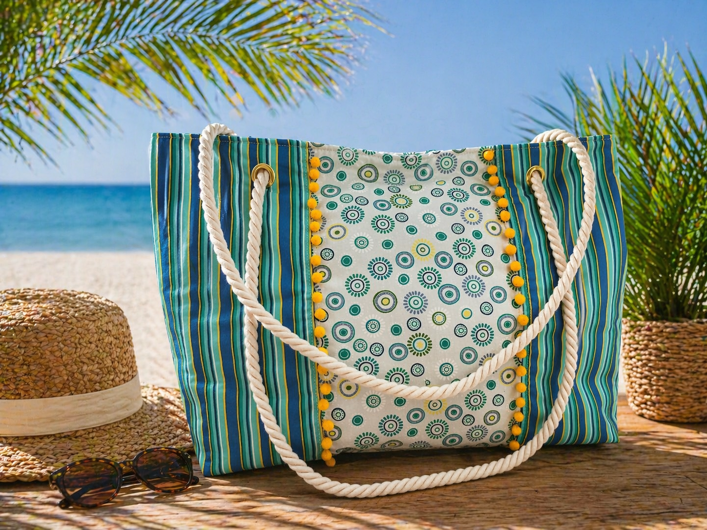 sac plage anse corde verso